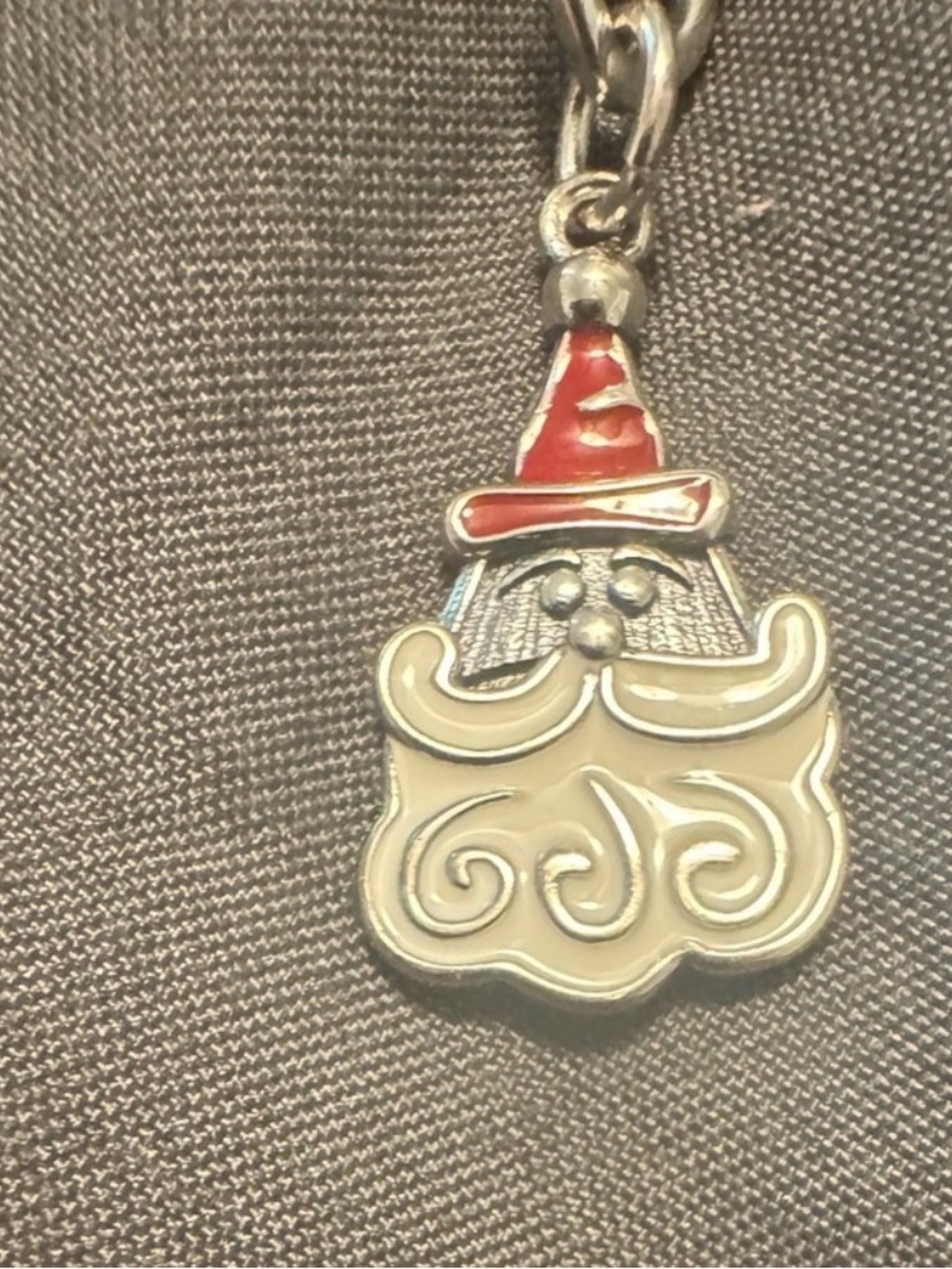 James avery sweet Santa Christmas charm silver